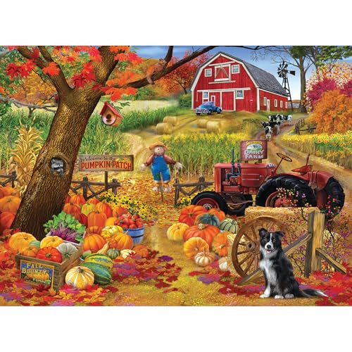 RoseArt Chris Bigelow Fall Harvest 1000 Piece Jigsaw Puzzle for Adults