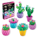 RoseArt Crystal Gem Creations Jewel Succulents Kit – 175+ Pieces Crystal Building Set for Ages 8+