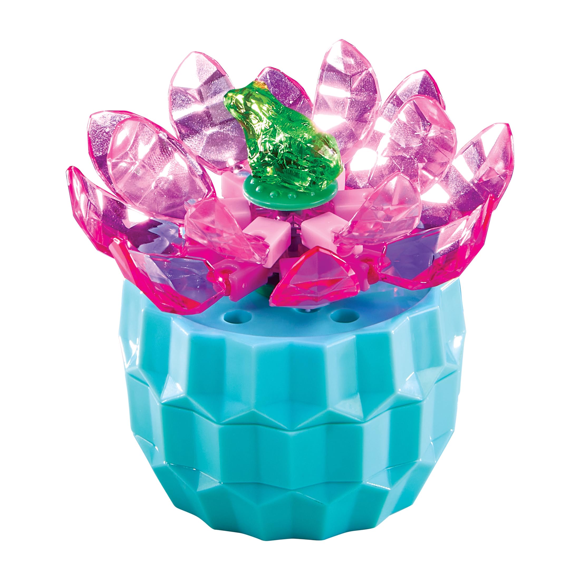 RoseArt Crystal Gem Creations Jewel Succulents Kit – 175+ Pieces Crystal Building Set for Ages 8+