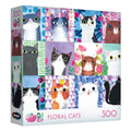 RoseArt Floral Cats 300-Piece Jigsaw Puzzle – Planet Cat Series for Adults