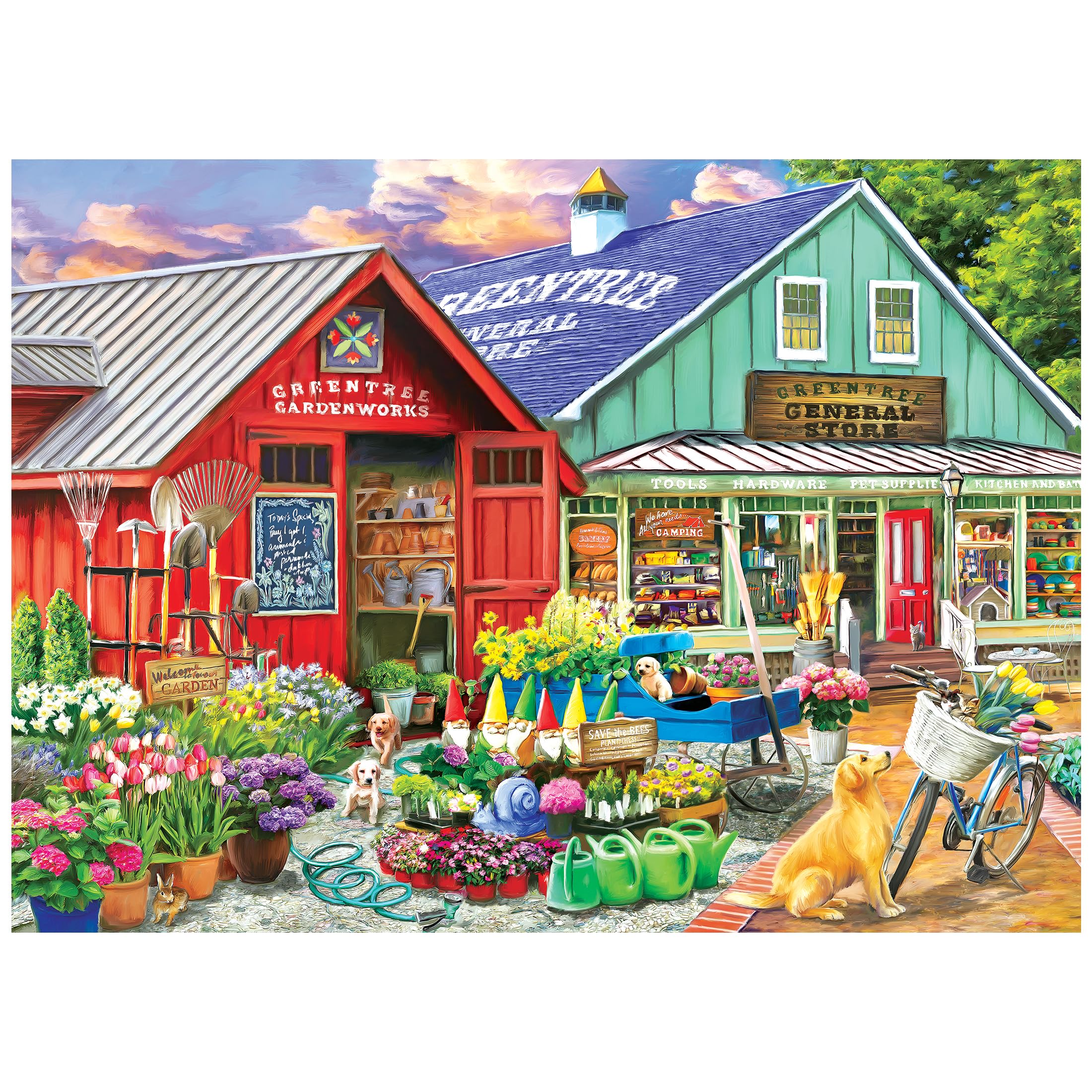 RoseArt Hobby Haven Greentree Garden Center 1000 Piece Jigsaw Puzzle for Adults