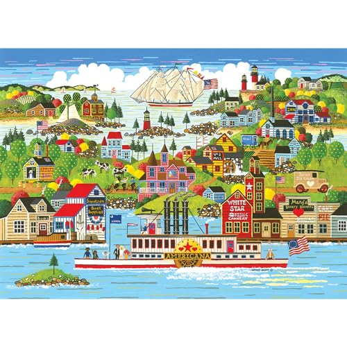 RoseArt Home Country: The Americana 1000-Piece Puzzle – Premium Quality Jigsaw for Adults