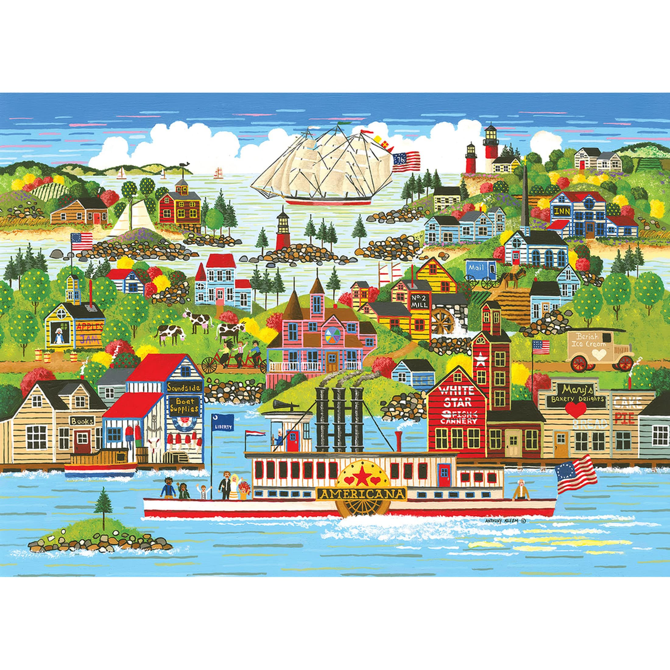 RoseArt Home Country: The Americana 1000-Piece Puzzle – Premium Quality Jigsaw for Adults