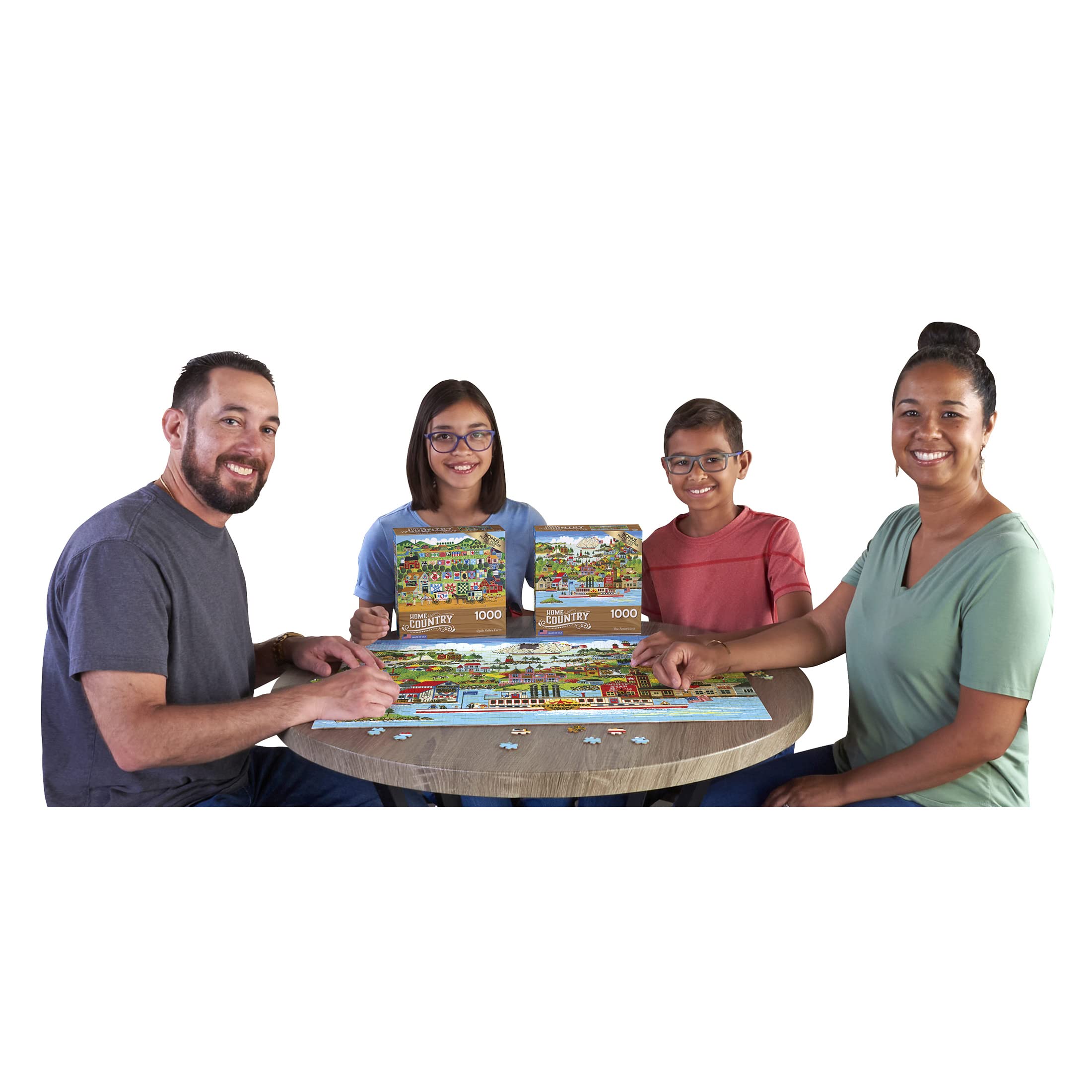 RoseArt Home Country: The Americana 1000-Piece Puzzle – Premium Quality Jigsaw for Adults