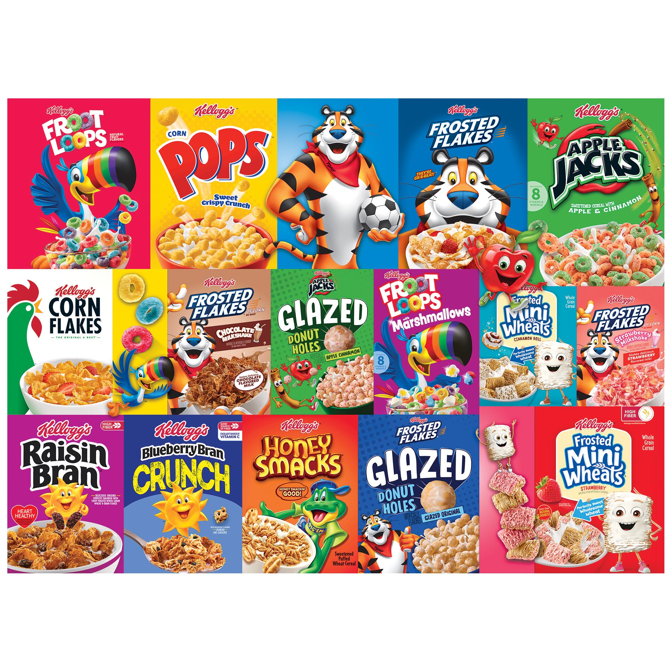 RoseArt Kellogg's Cereal Favorites Modern 1000-Piece Jigsaw Puzzle