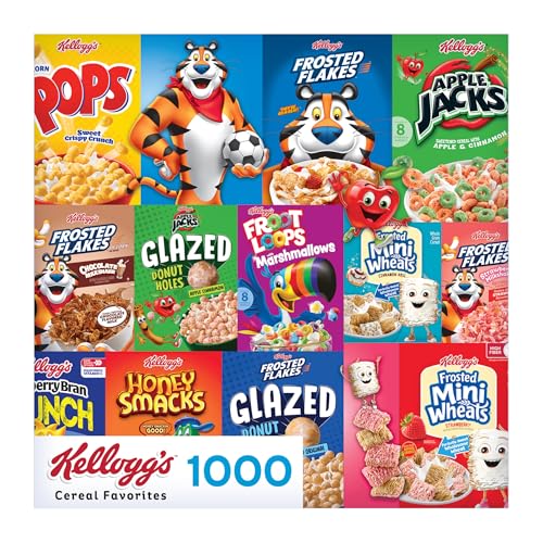 RoseArt Kellogg's Cereal Favorites Modern 1000-Piece Jigsaw Puzzle