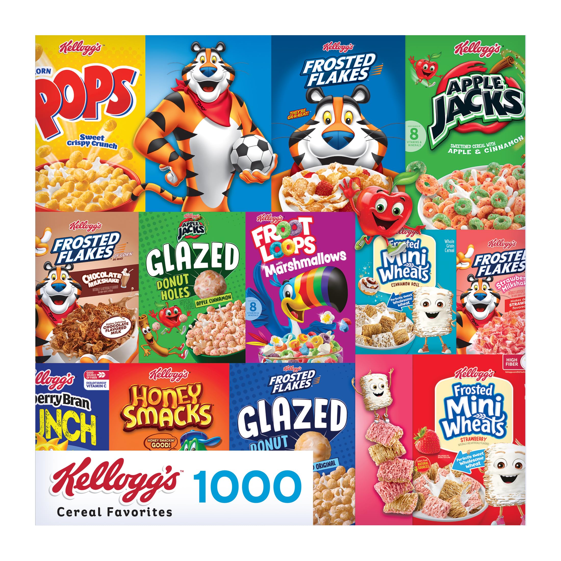 RoseArt Kellogg's Cereal Favorites Modern 1000-Piece Jigsaw Puzzle