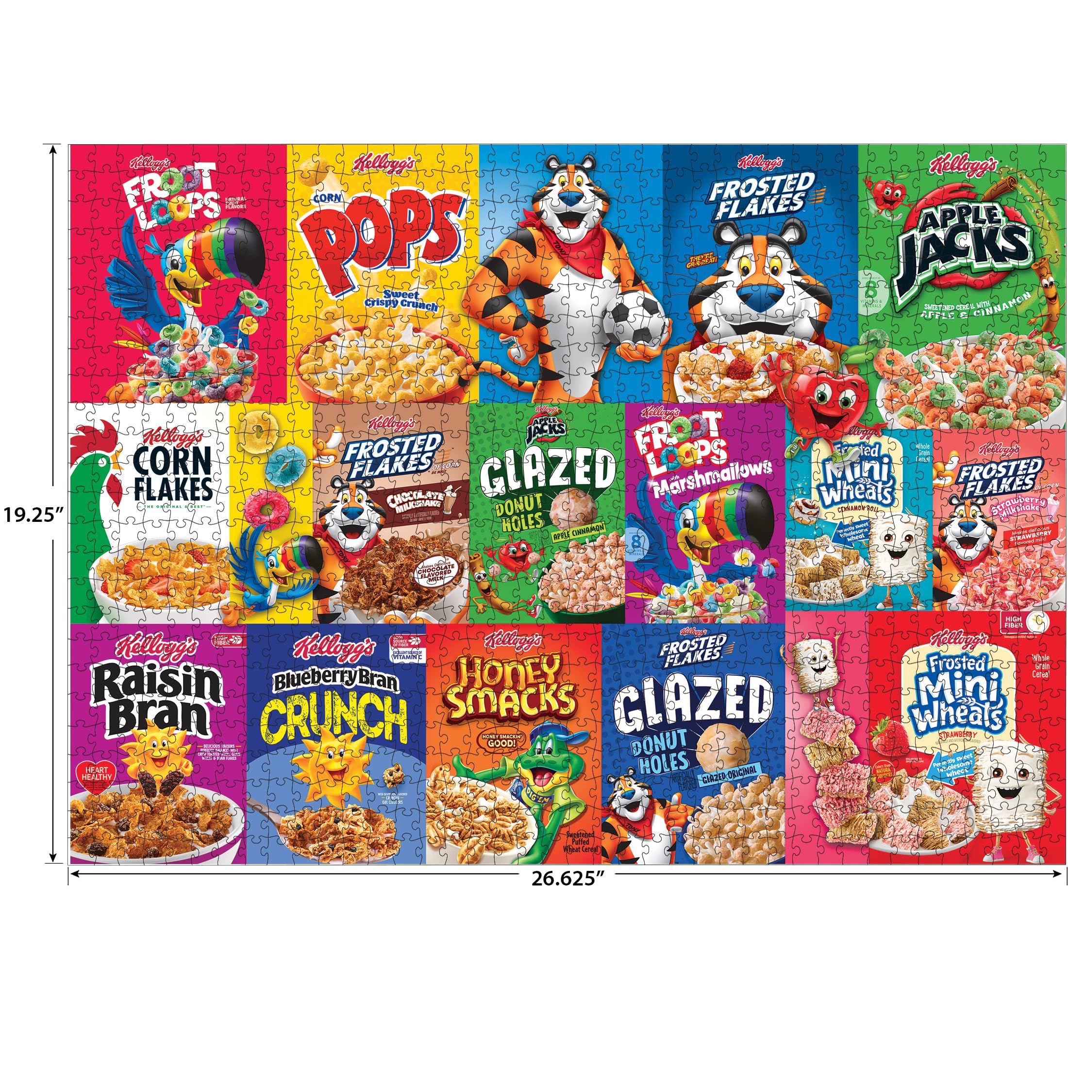 RoseArt Kellogg's Cereal Favorites Modern 1000-Piece Jigsaw Puzzle
