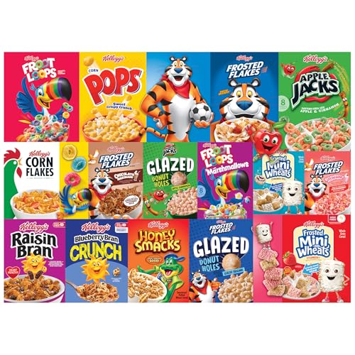 RoseArt Kellogg's Cereal Favorites Modern 1000-Piece Jigsaw Puzzle