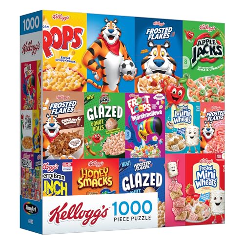 RoseArt Kellogg's Cereal Favorites Modern 1000-Piece Jigsaw Puzzle