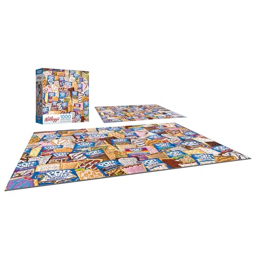 RoseArt Kellogg's Pop Tart Party 1000-Piece Jigsaw Puzzle – Unfrosted & Frosted Flavors Collage