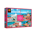 RoseArt Kodak Camera to Canvas Venice 2-Pack: 500-Piece Photo vs Illustration Puzzles