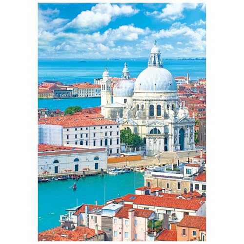 RoseArt Kodak Camera to Canvas Venice 2-Pack: 500-Piece Photo vs Illustration Puzzles
