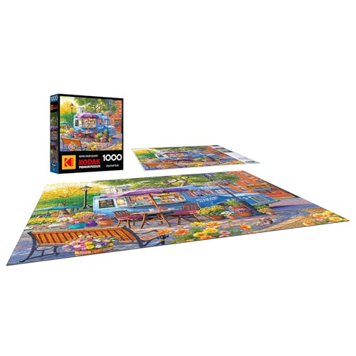 RoseArt Kodak Premium 1000-Piece Jigsaw Puzzle: City Food Truck Scene (26.625 x 19.25 inches)
