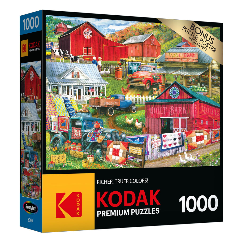 RoseArt Kodak Premium 1000-Piece Jigsaw Puzzle: Country Compilation
