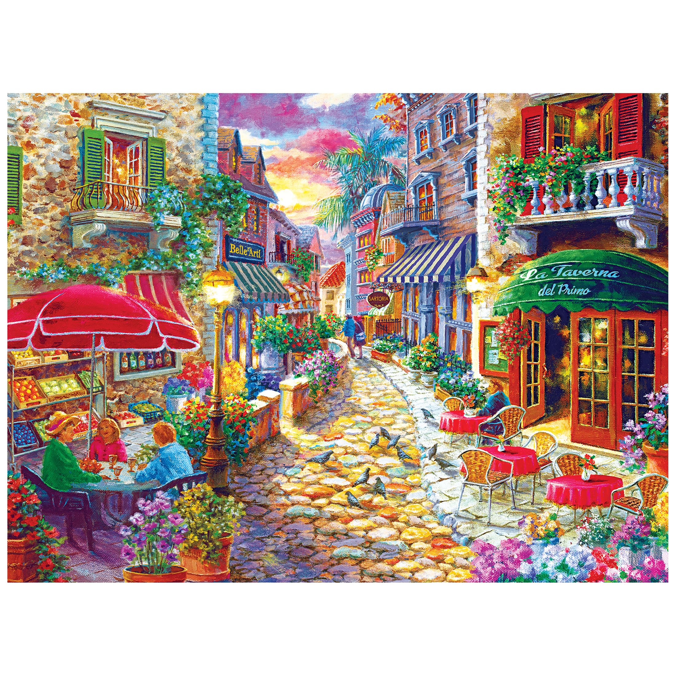 RoseArt Kodak Premium 1000-Piece Jigsaw Puzzle – Late Afternoon in Italy by Nicky Boehme