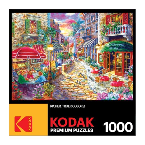 RoseArt Kodak Premium 1000-Piece Jigsaw Puzzle – Late Afternoon in Italy by Nicky Boehme
