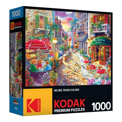 RoseArt Kodak Premium 1000-Piece Jigsaw Puzzle – Late Afternoon in Italy by Nicky Boehme