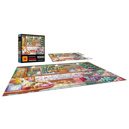 RoseArt Kodak Premium 1000-Piece Puzzle: Soap & Candle Shop – Cozy Boutique Scene