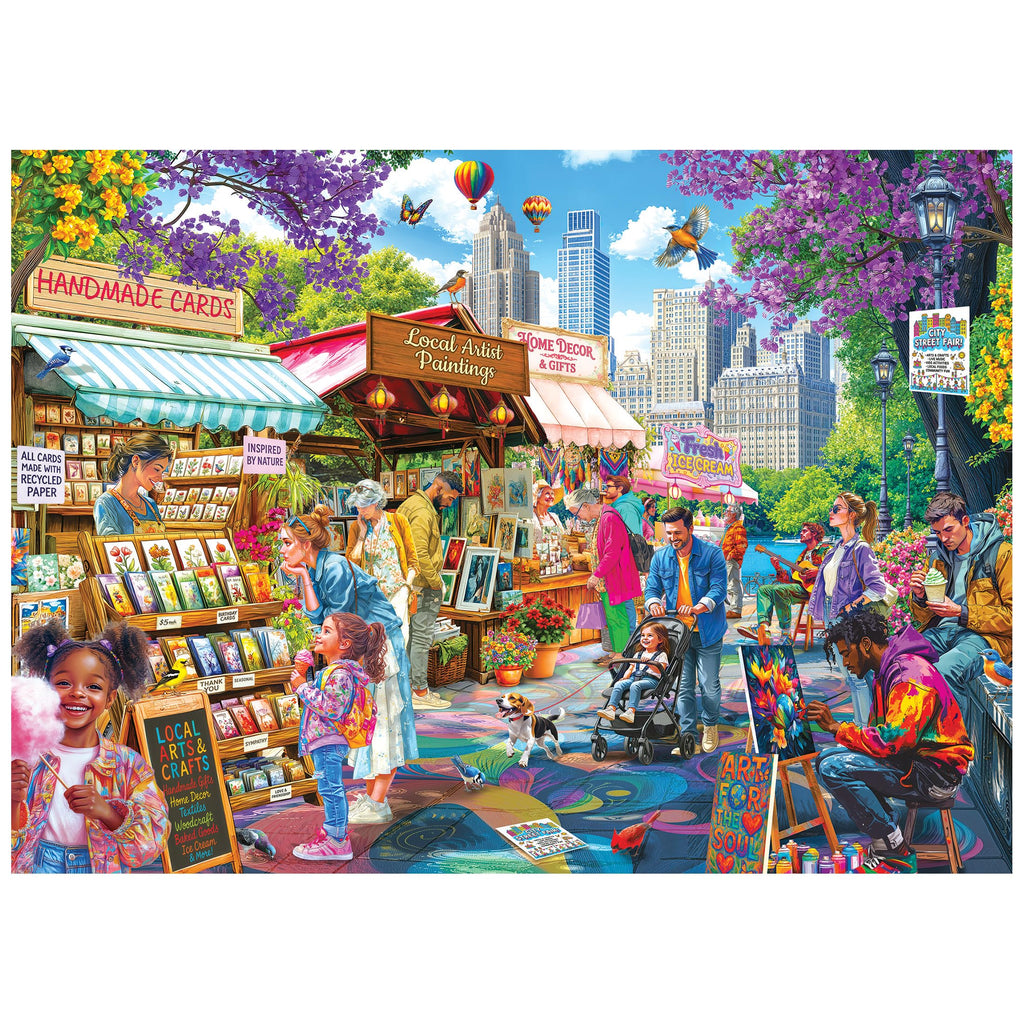 RoseArt Kodak Premium City Street Fair 1000 Piece Jigsaw Puzzle for Adults