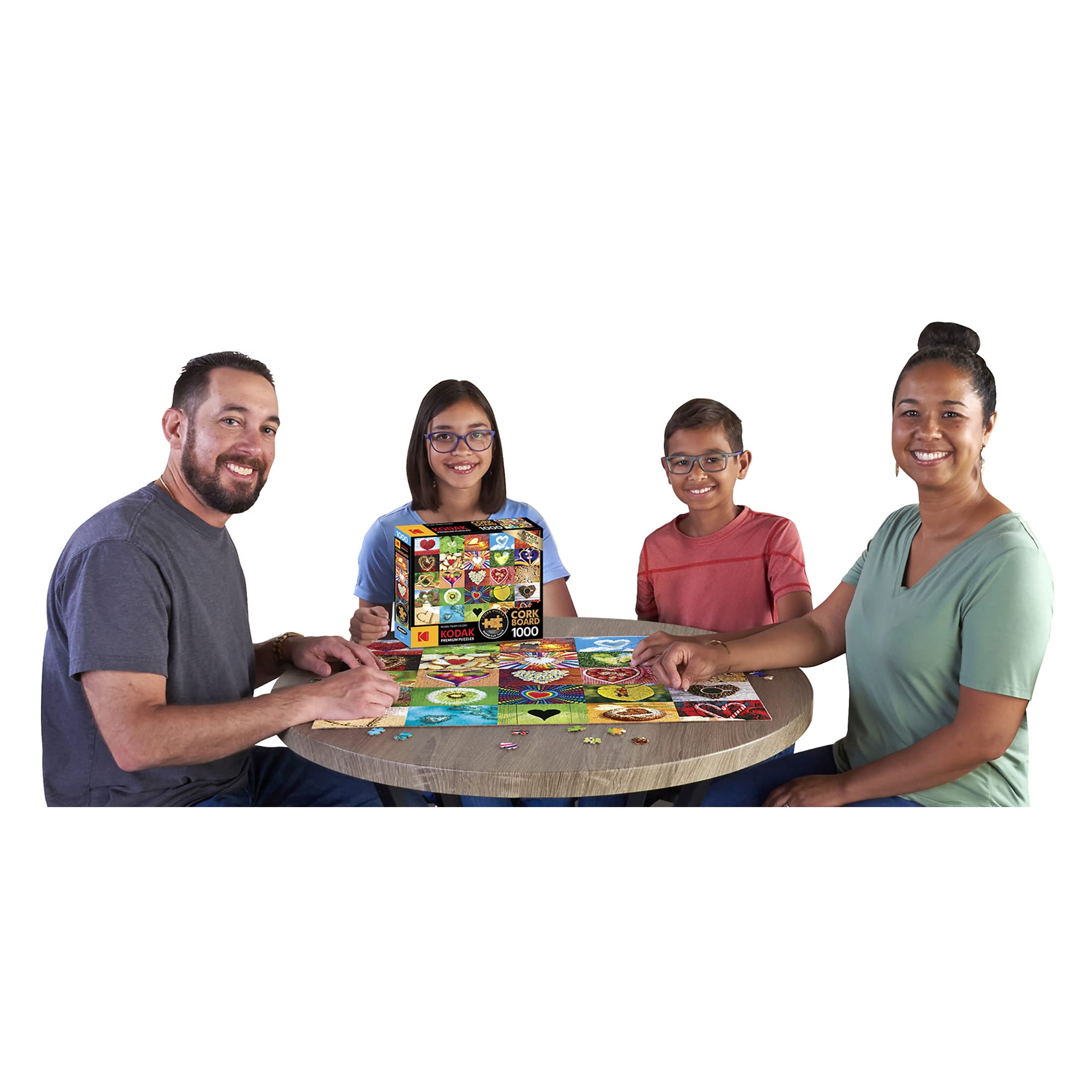 RoseArt Kodak Premium Cork Puzzle: Love is Everywhere, 1000-Piece Jigsaw for Adults