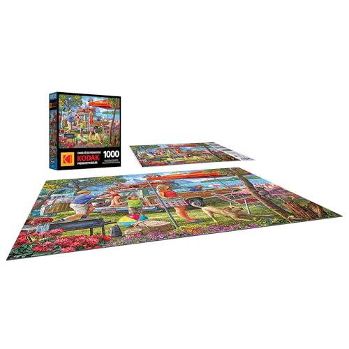 RoseArt Kodak Premium Family Beach Vacation 1000 Piece Jigsaw Puzzle - 27x20 Inches