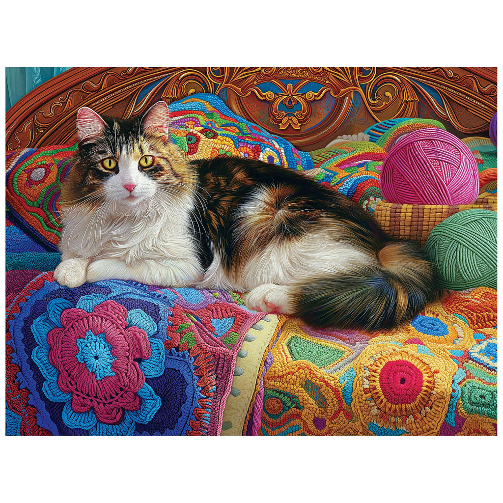 RoseArt Kodak Premium Knitting Kitten 350 Piece Jigsaw Puzzle - 24" x 18"