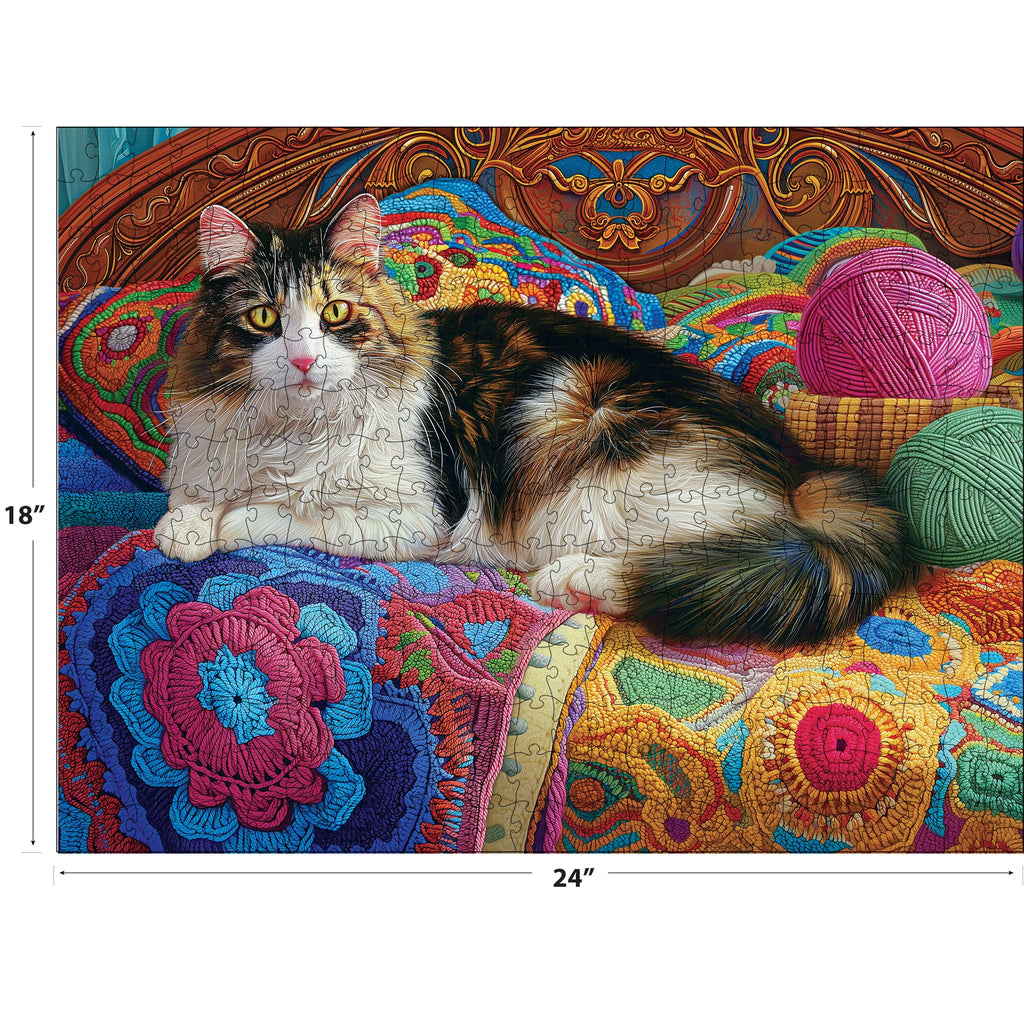 RoseArt Kodak Premium Knitting Kitten 350 Piece Jigsaw Puzzle - 24" x 18"