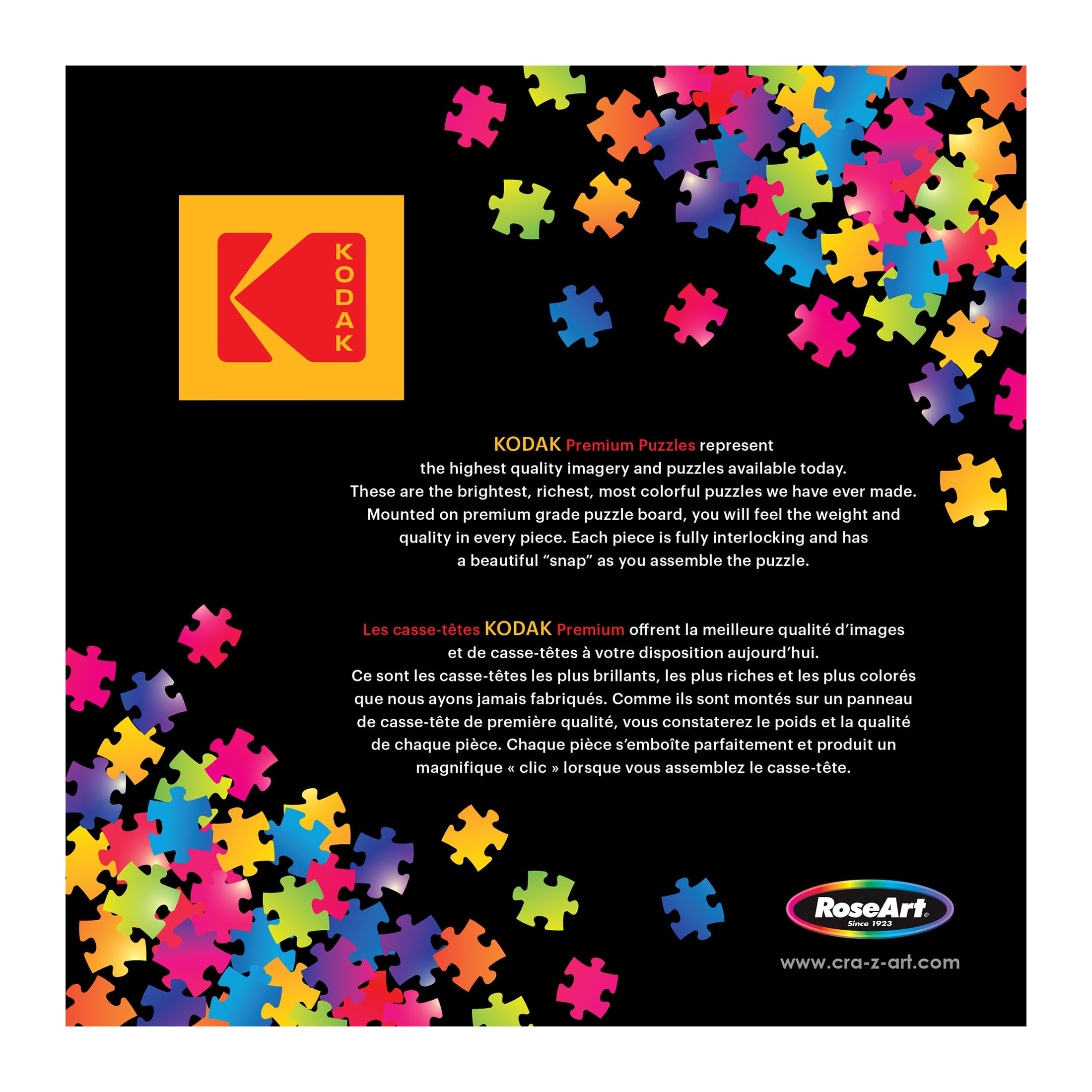 RoseArt Kodak Premium Lake Swimming 1000 Piece Jigsaw Puzzle – Recycled Materials, 19.25x26.62 inches