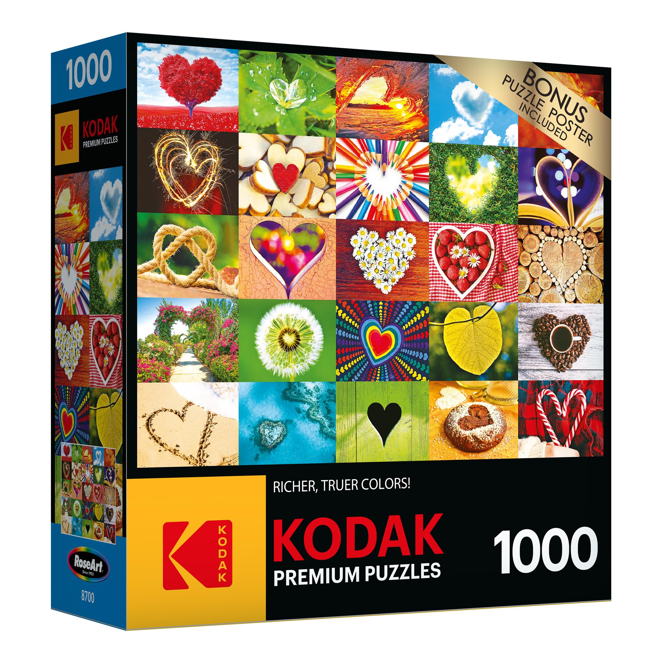 RoseArt Kodak Premium Love is Everywhere 1000 Piece Jigsaw Puzzle – Finished Size 20x27 Inches