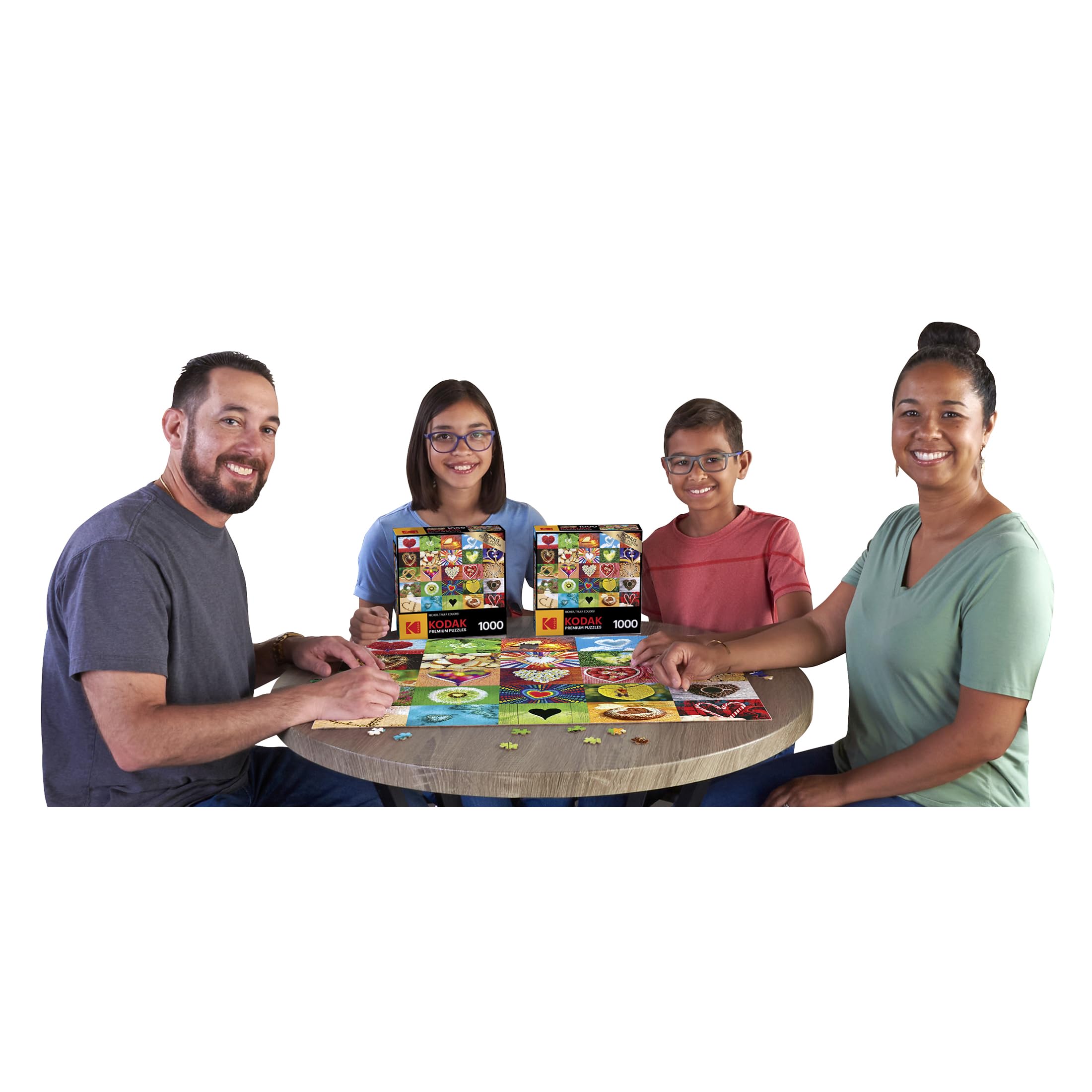 RoseArt Kodak Premium Love is Everywhere 1000 Piece Jigsaw Puzzle – Finished Size 20x27 Inches