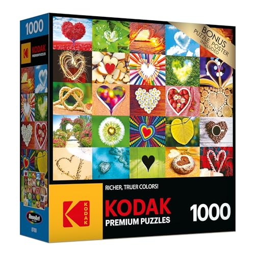 RoseArt Kodak Premium Love is Everywhere 1000 Piece Jigsaw Puzzle – Finished Size 20x27 Inches
