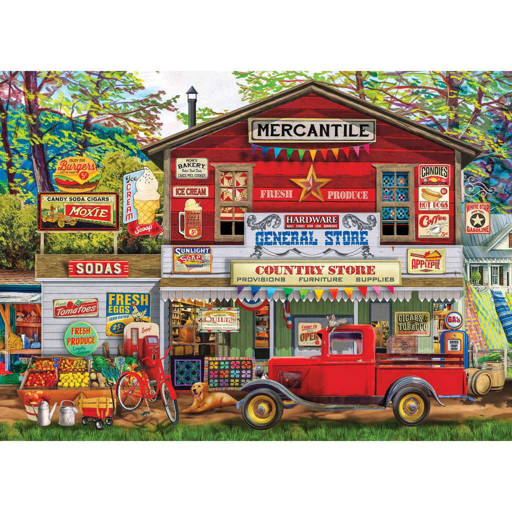 RoseArt Kodak Premium 'Open for Business' 1000-Piece Cork Jigsaw Puzzle