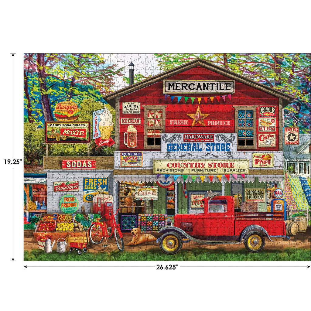 RoseArt Kodak Premium 'Open for Business' 1000-Piece Cork Jigsaw Puzzle