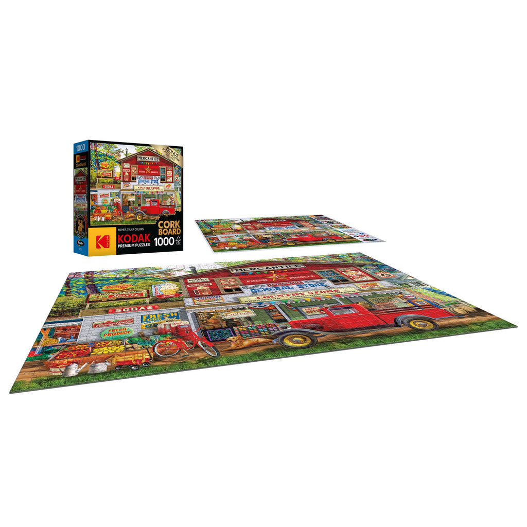 RoseArt Kodak Premium 'Open for Business' 1000-Piece Cork Jigsaw Puzzle