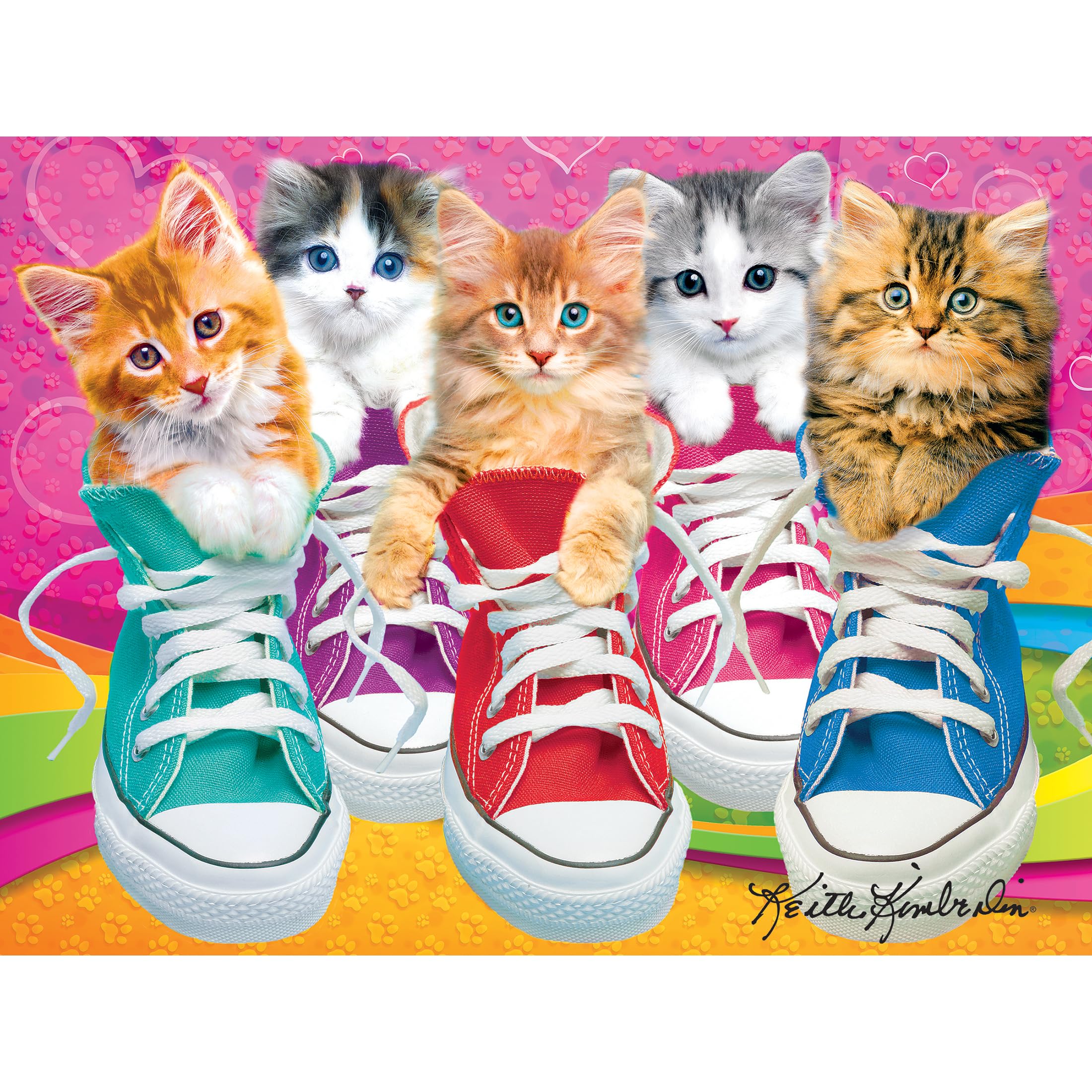 RoseArt Kodak Premium Sneaky Kats II 350-Piece Jigsaw Puzzle for Adults