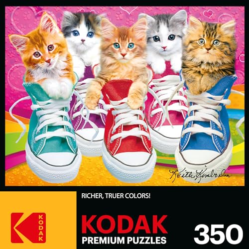 RoseArt Kodak Premium Sneaky Kats II 350-Piece Jigsaw Puzzle for Adults