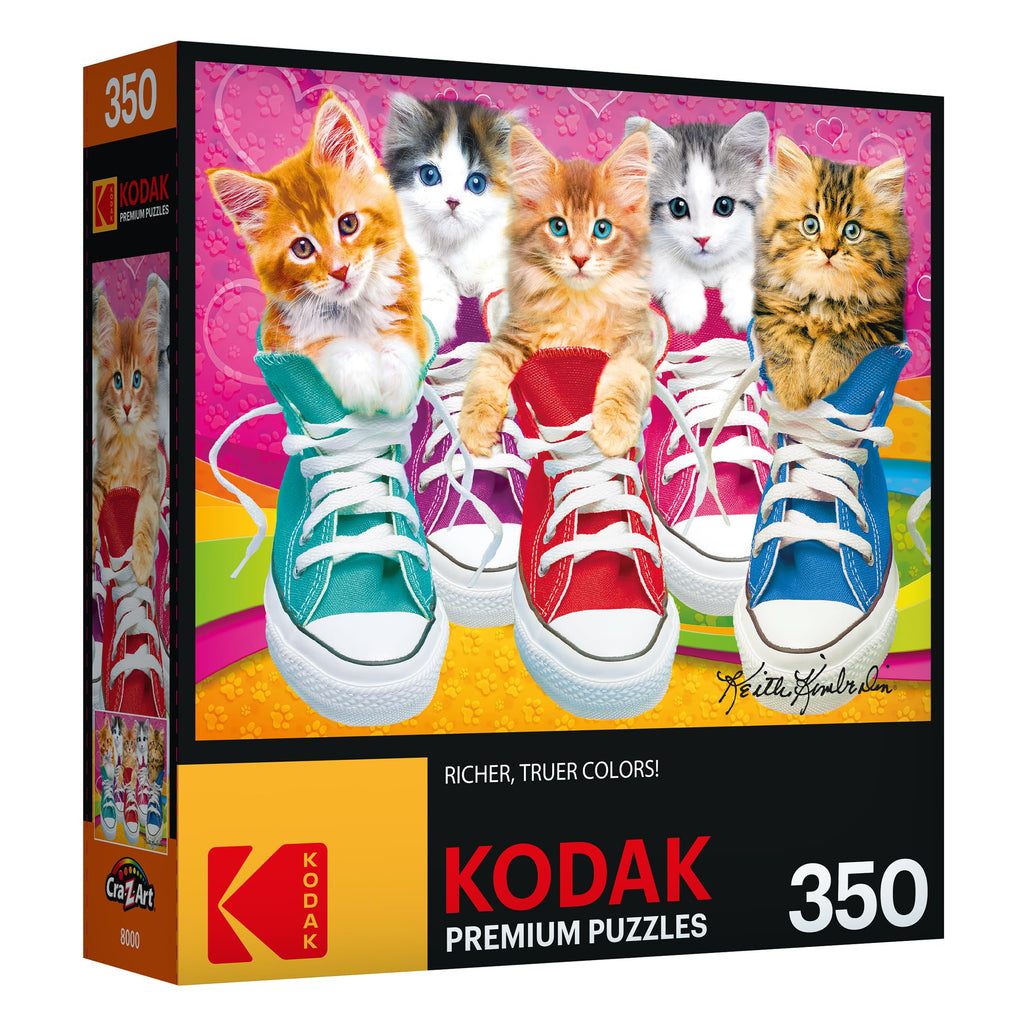 RoseArt Kodak Premium Sneaky Kats II 350-Piece Jigsaw Puzzle for Adults