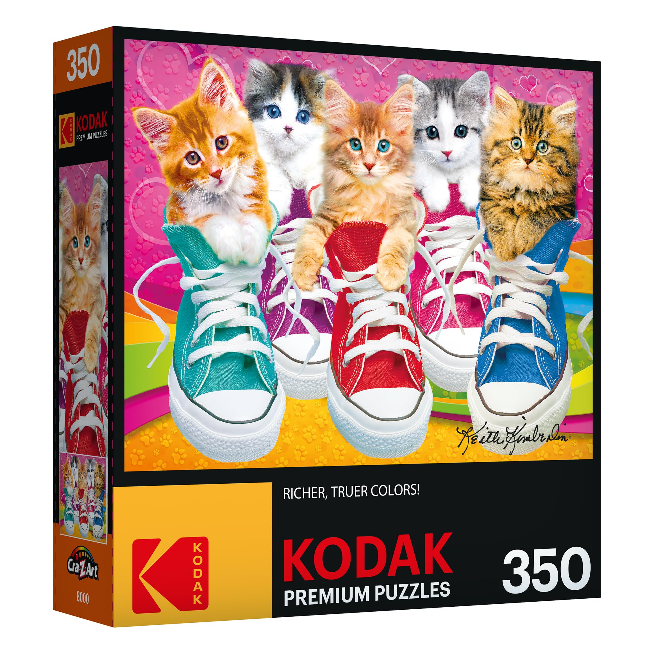 RoseArt Kodak Premium Sneaky Kats II 350-Piece Jigsaw Puzzle for Adults