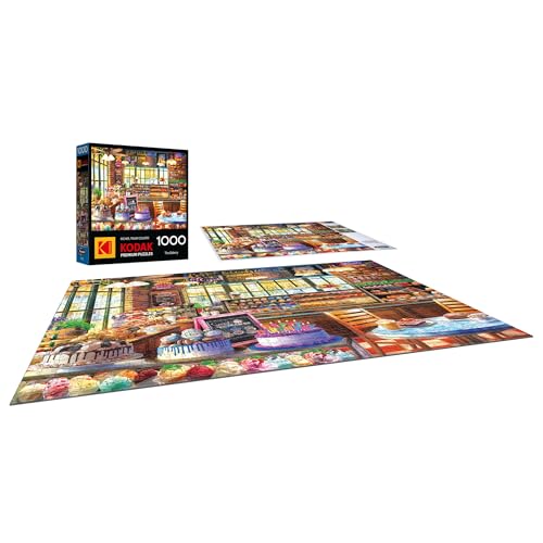 RoseArt Kodak Premium The Bakery 1000-Piece Jigsaw Puzzle - Food-Themed, Ages 10+
