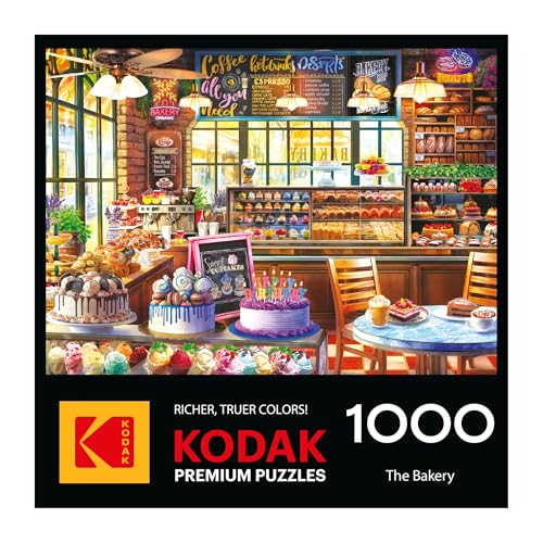 RoseArt Kodak Premium The Bakery 1000-Piece Jigsaw Puzzle - Food-Themed, Ages 10+