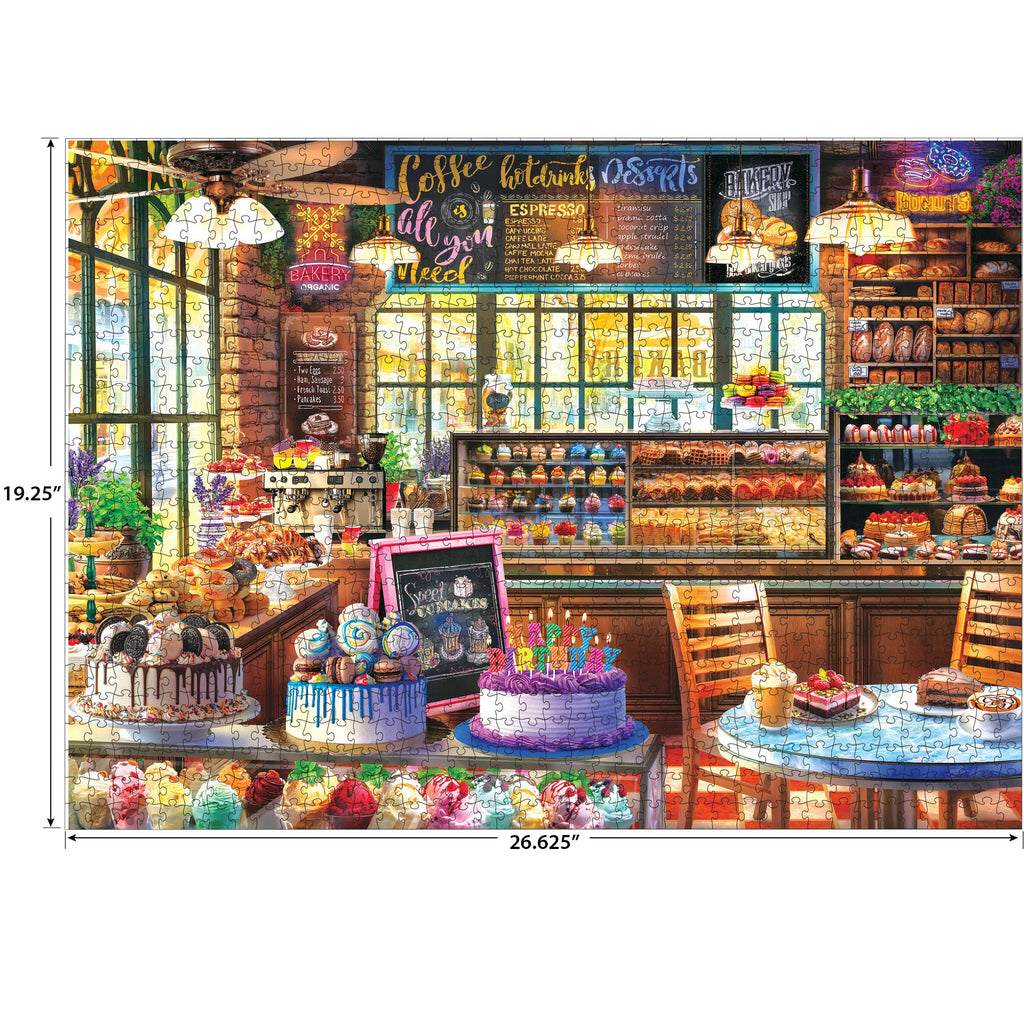RoseArt Kodak Premium The Bakery 1000-Piece Jigsaw Puzzle - Food-Themed, Ages 10+