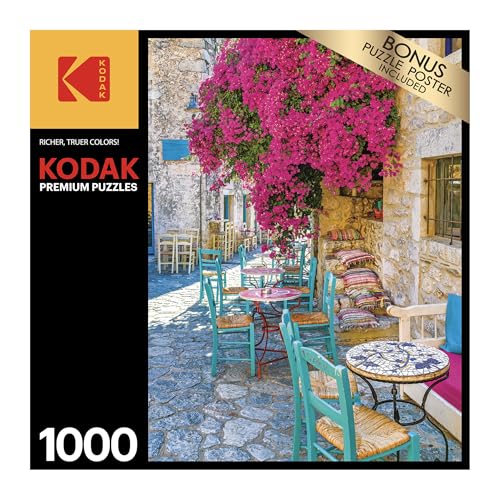 RoseArt Kodak Premium Village Areopoli 1000-Piece Jigsaw Puzzle – Adults, 27x20 Inch