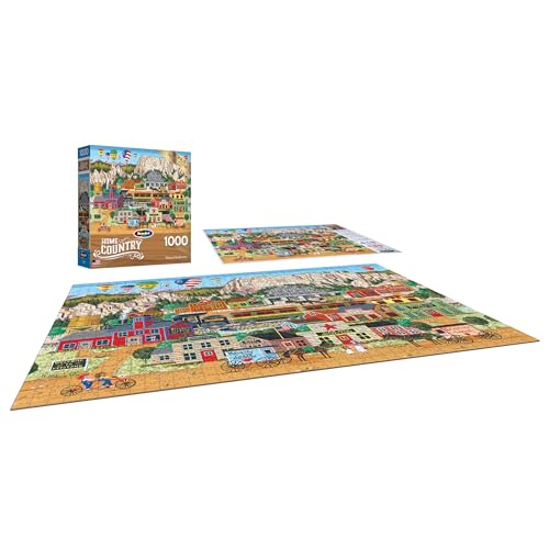 RoseArt Mount Rushmore 1000-Piece Jigsaw Puzzle – Premium Quality Puzzle Board