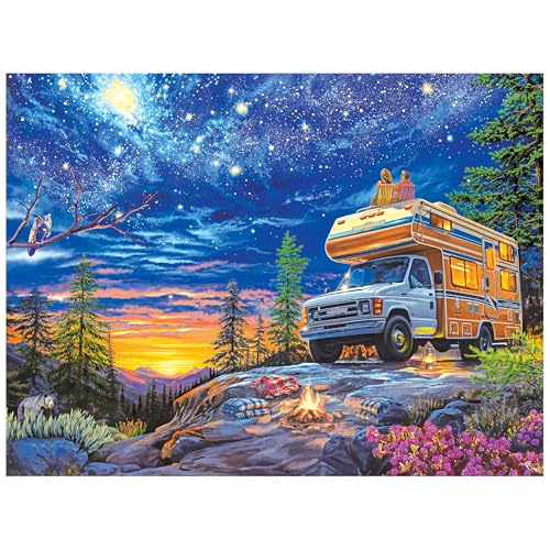 RoseArt My Happy Place 750-Piece Jigsaw Puzzle – Eco-Friendly Adult Puzzle