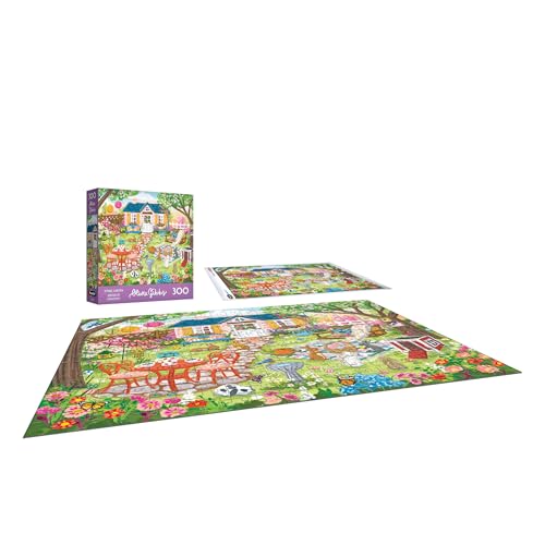 RoseArt Olivia Gibbs Spring Garden 300-Piece Jigsaw Puzzle – 18x24 Inches, Made in USA