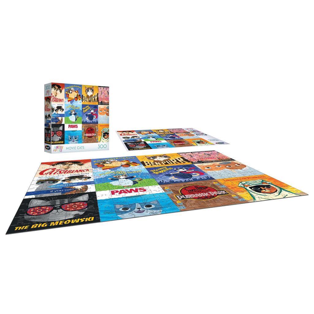 RoseArt Planet Cat Movie Cats 300-Piece Jigsaw Puzzle – Fun Cat Movie Parodies