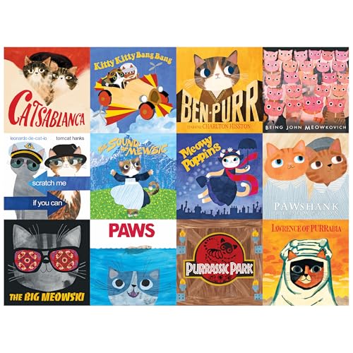 RoseArt Planet Cat Movie Cats 300-Piece Jigsaw Puzzle – Fun Cat Movie Parodies