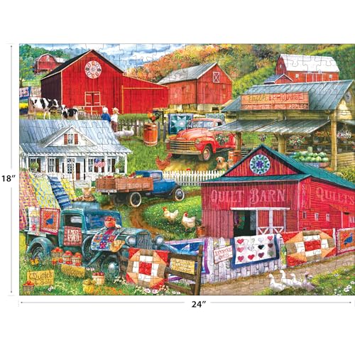 RoseArt Puzzle Collector Country Compilation 300-Piece Jigsaw Puzzle – 18x24 Inch Finished Size