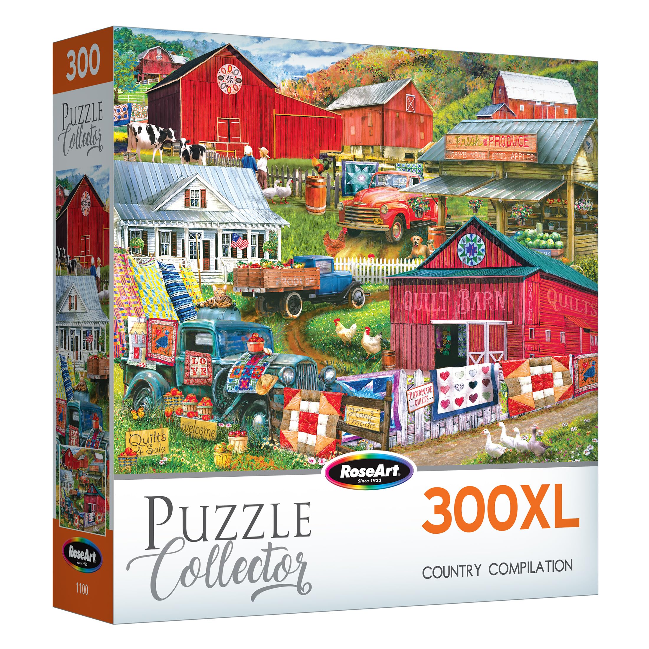 RoseArt Puzzle Collector Country Compilation 300-Piece Jigsaw Puzzle – 18x24 Inch Finished Size